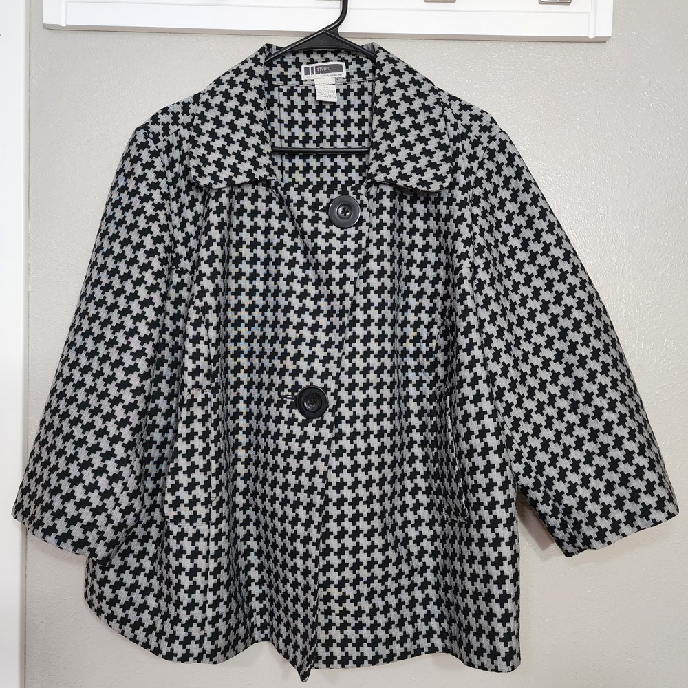 JT Studio Women's Plus Size 22W Jessica London Cape Like Swing Jacket Academia